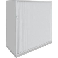 fm fastline Rollladenschrank weiß, silber 2 Fachböden 120,0 x 44,2 x 113,3 cm von fm