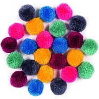 folia Pompons farbsortiert von folia