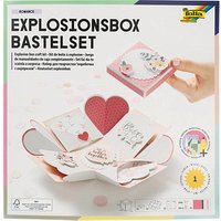 folia Bastelset Explosionsbox Romance 46 tlg. blau von folia