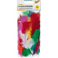 folia Federn mehrfarbig Flauschfedern bunt von folia