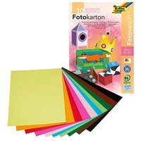 folia Fotokarton farbsortiert 300 g/qm 10 Blatt von folia