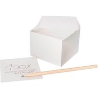 folia Notizzettel lose weiß 9,0 x 9,0 cm, ca. 700 Blatt, 1 Pack von folia