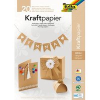 folia Tonpapier Kraftkarton braun 120/230 g/qm 20 Blatt von folia