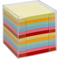folia Zettelbox transparent farbig sortiert - 700 Notizzettel von folia