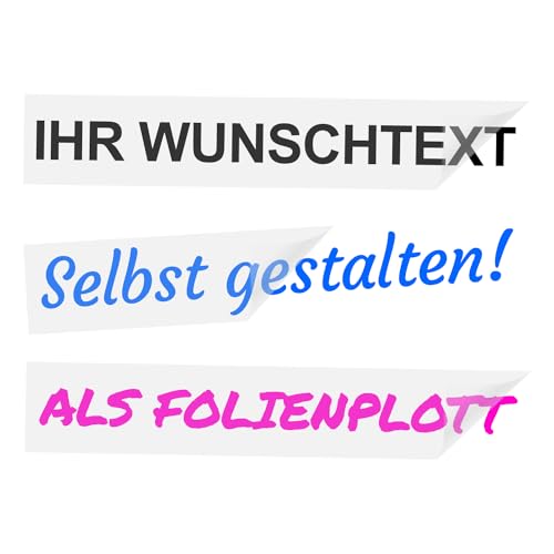 foliado® 2 x Wunschtext Aufkleber Schriftzug Buchstaben als Folienaufkleber - Aufkleber selbst gestalten - Namensaufkleber Auto Text Aufkleber Schriftzug #AFP001 von foliado