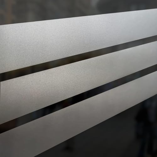 foliado® Milchglasfolie Streifen einzeln nach Wunschgröße in Millimeter Angabe Blickdicht & lichtdurchlässig Sichtschutz - Sichtschutzfolie selbstklebend von foliado