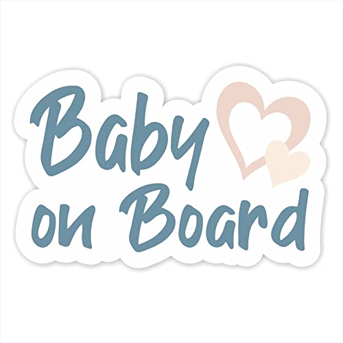 Baby on Board Aufkleber 12 x 7,5 cm an Bord in Auto Folie Sticker Kids Kinds lustig süß 49 schnuller Herz Fußabdruck Fuß Tuning Decal von folien-zentrum