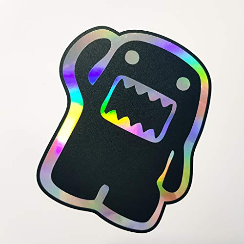 Folien-Zentrum - 2x Domo Kun Domukun Oilslick Schwarz 10,5x12cm - hochwertiger Aufkleber Auto Tuning - OEM & JDM Autosticker - Lustige Sticker Aufkleber für Car - Autoaufkleber - Made in Germany (2) von folien-zentrum