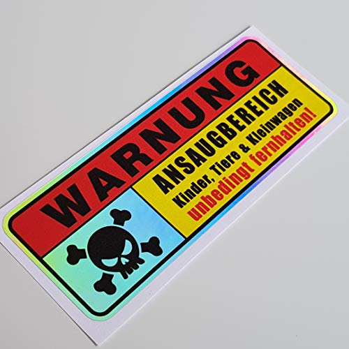 Folien-Zentrum - Warnung Ansaugbereich Oilslick Flip Flop 13,5x5cm - hochwertiger Aufkleber Auto Tuning - OEM JDM Autosticker - Lustige Sticker - Stickerbomb Autoaufkleber - Made in Germany (1) von folien-zentrum