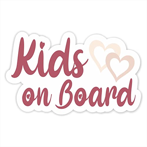 Kids on Board Aufkleber 12 x 7,5 cm an Bord in Auto Folie Sticker Kids Kinds Baby lustig süß 25 schnuller Herz Fußabdruck Fuß Tuning Decal von folien-zentrum