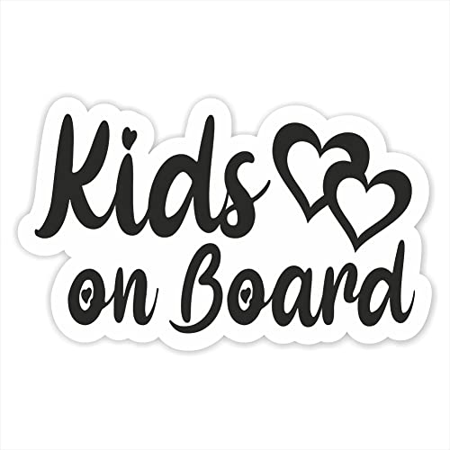 Folien-Zentrum - Kids on Board 12 x 7,5 cm - hochwertiger Aufkleber Auto Tuning - Autosticker Kinder - Lustige Aufkleber für Car Sticker - Stickerbomb - Autoaufkleber - Made in Germany (1) von folien-zentrum