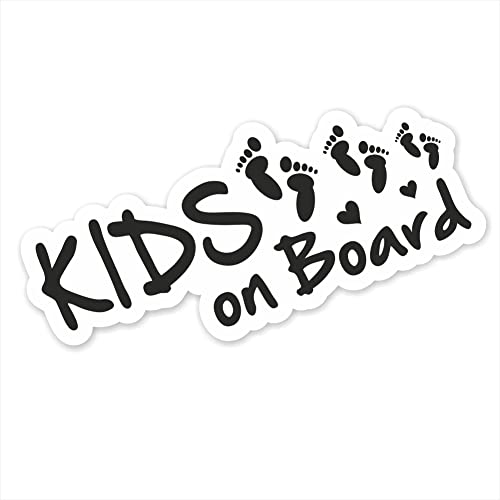 Folien-Zentrum - Kids on Board 15 x 6,5 cm - hochwertiger Aufkleber Auto Tuning - Auto Sticker - Lustige Aufkleber für Auto - Car Sticker - Stickerbomb - Autoaufkleber - Made in Germany (1) von folien-zentrum