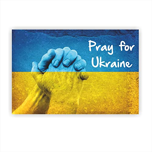 folien-zentrum Pray for Ukraine Aufkleber Autoaufkleber Peace Flagge Fahne Sticker Frieden 12x 8 cm von folien-zentrum