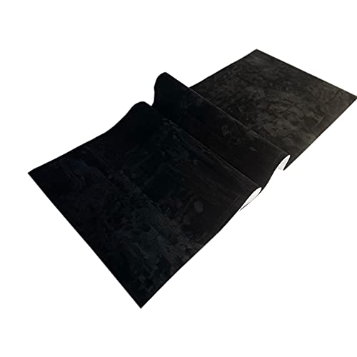 Selbstklebend Mikrofaser Stoff Folie für Cockpit - Dachhimmel Stretch Dehnbar Wildleder Optik 3D car Wrapping 32€/m² (Schwarz, 400x150cm) von folimac