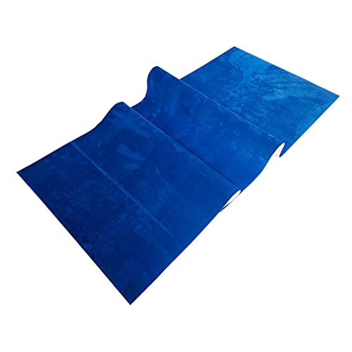 Selbstklebend Mikrofaser Stoff Folie für Interieur Cockpit, Dachhimmel Stretch Dehnbar Wildleder Optik 3D car Wrapping 53,33 €/m² (Blau, 20x150cm) von folimac