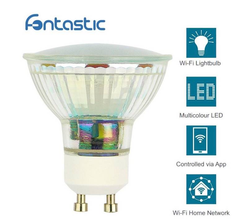fontastic LED-Leuchtmittel WLAN-LED-Lampe 5W GU10, GU10 von fontastic