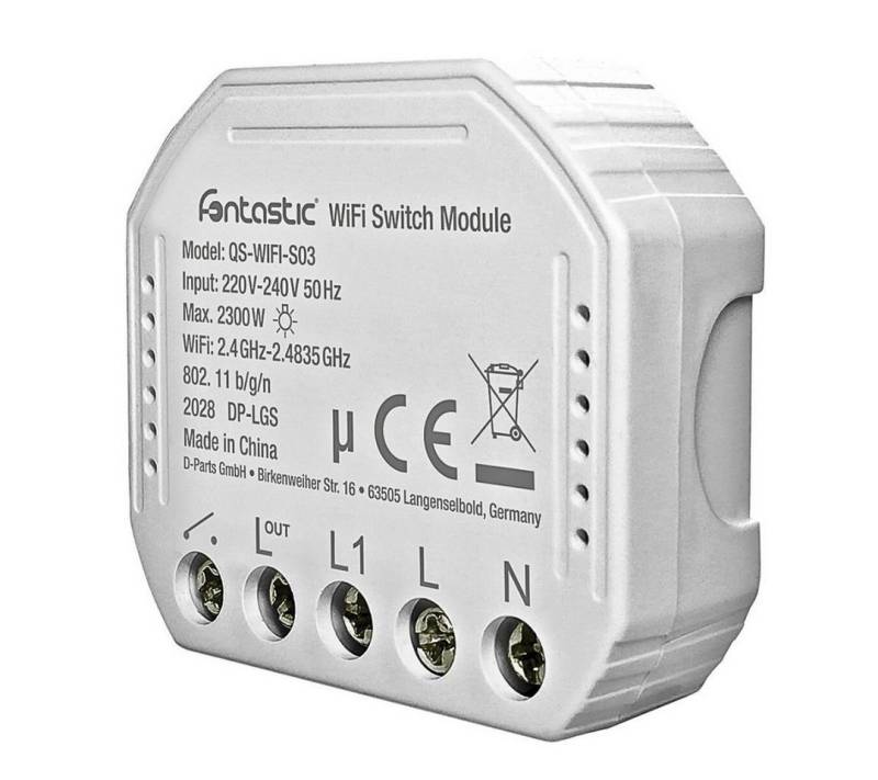 fontastic WLAN Unterputz-Schalter Unterputzschalter, Frequenzbereich: 2400-2483.5MHz von fontastic