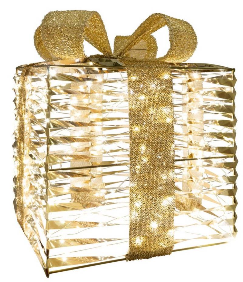 foolonli LED-Leuchte Geschenk Geschenkbox 36cmH LED m.Timer Winterdeko Gold Weihnachtsdeko foolonli LED-Leuchte Geschenk Geschenkbox 36cmH LED m.Timer Winterdeko Gold Weihnachtsdeko von foolonli
