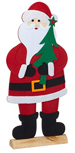 foolonli Weihnachtsmann Santa Clause Filz 64 cm Advent Deko Weihnachtsfigur Weihnachten von foolonli