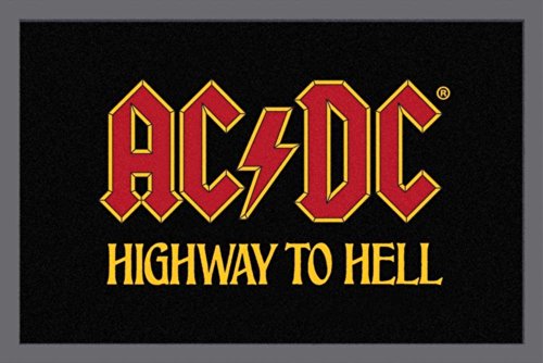 AC/DC Fussmatte Highway to Hell Fußmatte Schmutzmatte Türabstreifer Türmatte Fußabstreifer Doormat von for-collectors-only