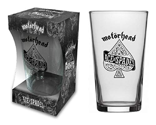 for-collectors-only Motörhead Glas Ace of Spades Logo England Bierglas Longdrink Glas XL Trinkglas Warpig Pint Glass von Sunature