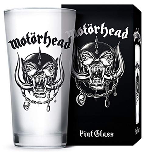 for-collectors-only Motörhead Glas Warpig Logo Bierglas Longdrink Glas XL Trinkglas Frosted Look Pint Glass von for-collectors-only