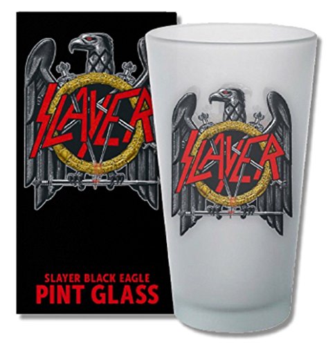 for-collectors-only Slayer Glas Eagle Logo Bierglas Longdrink Glas XL Trinkglas Pint Glass von for-collectors-only
