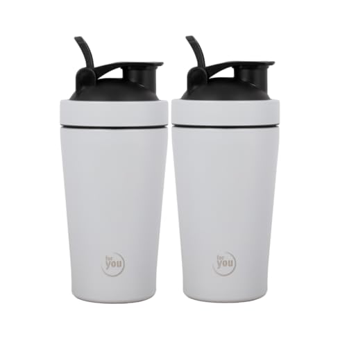 for you Shaker Edelstahl - 500 ml mit Shaker-Kugel und auslaufsicherem & BPA freiem Deckel - Mit einer innenliegenden Skala - spülmaschinengeeignet for you Shaker Edelstahl - 500 ml mit Shaker-Kugel und auslaufsicherem & BPA freiem Deckel - Mit einer innenliegenden Skala - spülmaschinengeeignet von for you