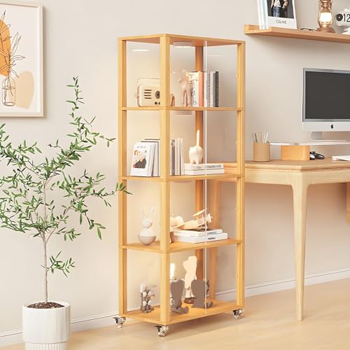 Curio Vitrine, Kurio-Eckschrank, Wohnzimmer-Vitrinen, Acryl-Vitrine, China-Schrank, Curio-Vitrine für Sammlerstücke, Curio-Schränke A (Größe: 53 x 29 x 128 cm) von forestalk