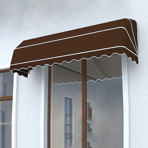 Französische gebogene Markise, einziehbares Türfenstervordach, UV-Regenschutz, Schneeschutz, für den Außenbereich, faltbarer Sonnenschutz, Dach-Regenschutz, für Café, Restaurant, Straße (Größe: 150 x Französische gebogene Markise, einziehbares Türfenstervordach, UV-Regenschutz, Schneeschutz, für den Außenbereich, faltbarer Sonnenschutz, Dach-Regenschutz, für Café, Restaurant, Straße (Größe: 150 x von forestalk