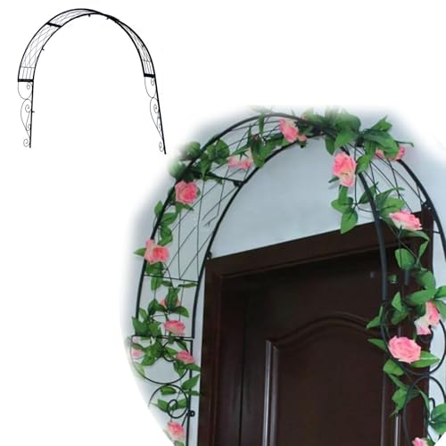 Metall Gartenbogen Garten Kletterbogen Rankhilfe Iron Art Retro Rustikales Design Rosenbogen für Fenster Tür Balkon Pflanze Kletterstütze für Rosenrebe Efeu Metall Gartenbogen Garten Kletterbogen Rankhilfe Iron Art Retro Rustikales Design Rosenbogen für Fenster Tür Balkon Pflanze Kletterstütze für Rosenrebe Efeu von forestalk