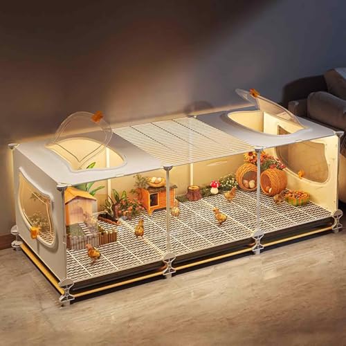 Rutin Hühnerzuchtbox, Stall, Wachtel, Frettchen, Chinchilla, Meerschweinchenkäfig, transparente Sicht, verschlüsselte Fußpolster, Tablett-Design, 8 Sets (Größe: 109 x 49 x 45 【kann 10–15 erhöhen】 Rutin Hühnerzuchtbox, Stall, Wachtel, Frettchen, Chinchilla, Meerschweinchenkäfig, transparente Sicht, verschlüsselte Fußpolster, Tablett-Design, 8 Sets (Größe: 109 x 49 x 45 【kann 10–15 erhöhen】 von forestalk