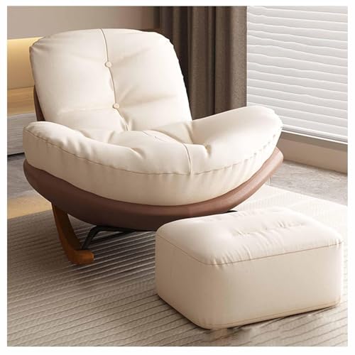 Schaukelstühle, Schaukelstuhl Für Das Kinderzimmer, Weicher Schaukelstuhl Mit Fußhocker-design, Bequemer Gepolsterter Schaukelstuhl Glider Rocker, Wohnzimmer-sofa-schaukelstuhl-(Color:Schaukelstuhl-c) von forestalk
