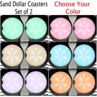 Sand Dollar Car Untersetzer Sandstein Getränkehalter - 2Er Set von foreverskystudio