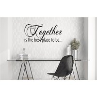 Together Zitat Aufkleber Matte Vinyl Wall Art Home Decor von foreverskystudio
