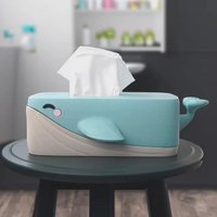 Bubbles The Whale Tissue Box Cover - 3D Printed Holder, Cute Bathroom Decor, Practical Home Accessory, Made in Germany Bubbles The Whale Tissue Box Cover - 3D Printed Holder, Cute Bathroom Decor, Practical Home Accessory, Made in Germany von forge3dcraft