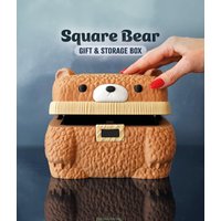 Squarebear Gift & Storage Box - 3D Printed Bear Keepsake Box, Cute Organizer Present, Home Decor, Made in Germany Squarebear Gift & Storage Box - 3D Printed Bear Keepsake Box, Cute Organizer Present, Home Decor, Made in Germany von forge3dcraft