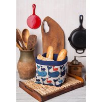 Leinen Brotkorb, Bio Wal Design, Geschenk, Brot Aufbewahrung, Weihnachtsgeschenk, Strandhaus Küche von formaliberum