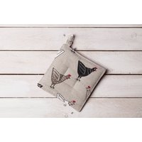 Leinen Topflappen, Bauernhof Küche, Huhn | Henne Design, Weihnachtsgeschenk, Geschenk Für Frau, Henne Liebhaber, Tiere, Landhaus von formaliberum