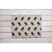 Tischset Aus Leinen Mit Elch Design, Tischsets, Tischset, Weihnachtsgeschenk, Frühstückstischsets Tischset Aus Leinen Mit Elch Design, Tischsets, Tischset, Weihnachtsgeschenk, Frühstückstischsets von formaliberum