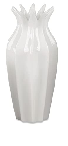 Blumenvase Porzellan Dekovase Vase 20cm Porzellan-Weiss von formano