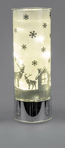 Deko-Licht stehend mit Wintermotiv u. Timer Weihnachten Dekoration Fenster Schmuck (25 cm) von formano