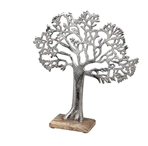 formano Lebensbaum Aluminium und Mango-Holz Sockel (35 cm) von formano