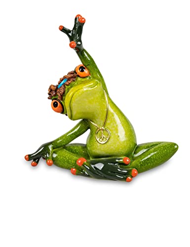 formano Frosch Yoga Hippie Dekor Figur Dekofigur (Frosch Schneidersitz) von formano