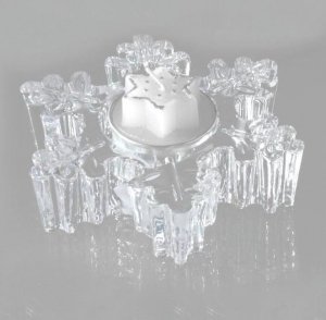 Teelichtleuchter Kerzenhalter Eiskristall Klar- D. 11,5cm Formano Teelichtleuchter Kerzenhalter Eiskristall Klar- D. 11,5cm Formano von formano