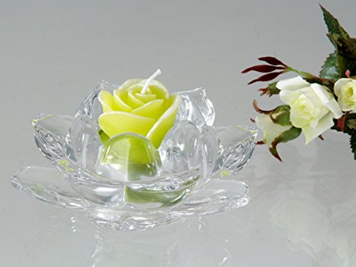 Teelichtleuchter Rose aus Klarglas 11 cm Teelichthalter Kerzenhalter formano deko Teelichtleuchter Rose aus Klarglas 11 cm Teelichthalter Kerzenhalter formano deko von formano