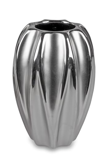 Vase 20 cm mattsilber (25 cm) von formano