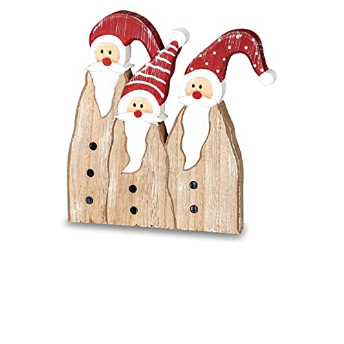 formano Weihnachten Dekoration Figuren Wichtel Weihnachtsmänner aus Holz Nikolaus Gruppe 19cm… von formano