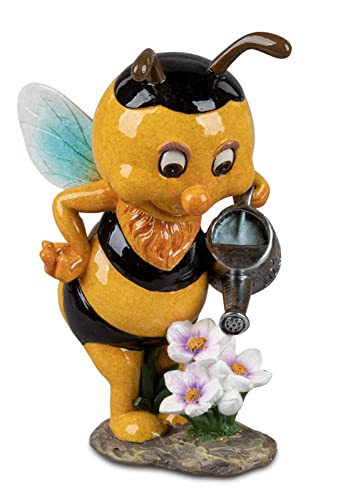 formano Biene mit Gießkanne und Blumen Honigbiene Honig Handbemalt Figur Bee von formano