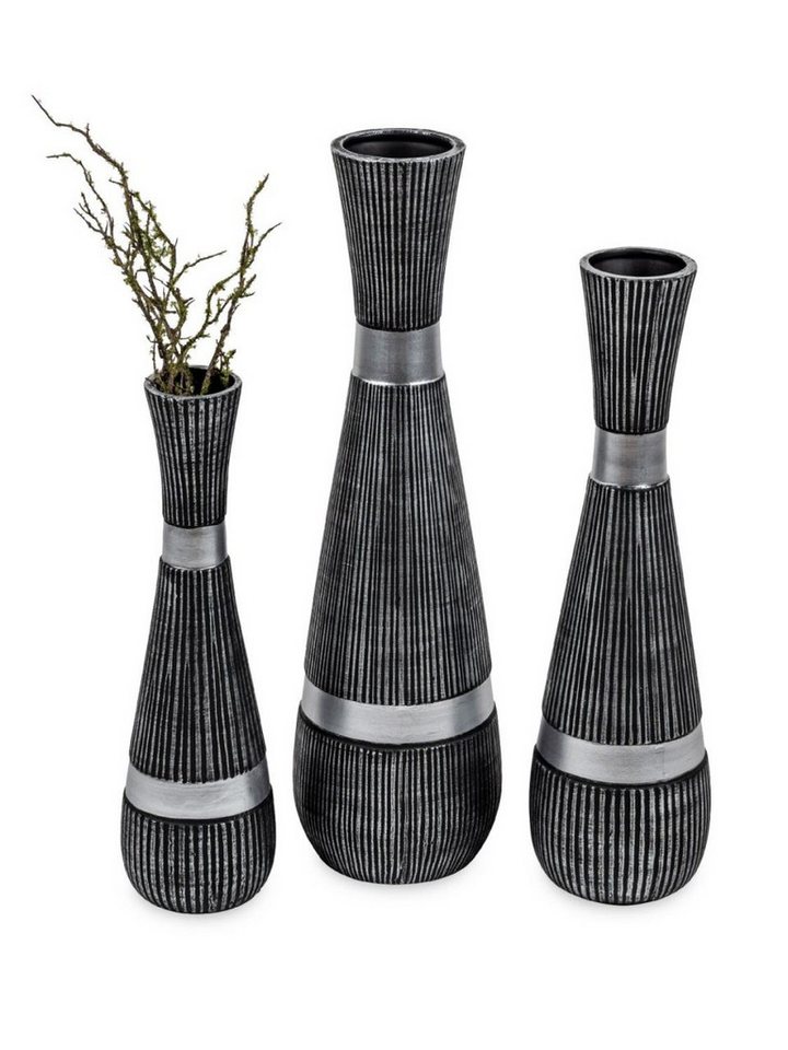 formano Bodenvase Antik, Silber H:69cm D:20cm Keramik von formano